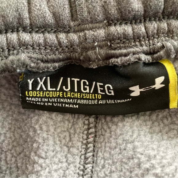 Under Armour loose storm youth gray sweatpants YXL - Picture 2 of 7